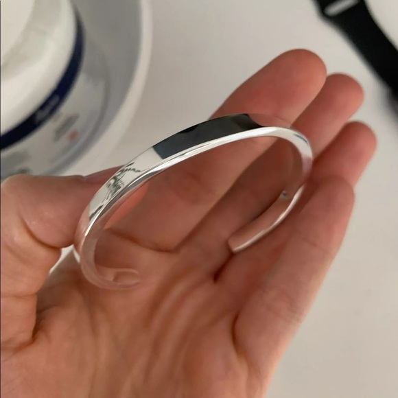 New Unisex 925 Sterling Silver Bracelet Adjustable Cuff - Picture 4 of 14